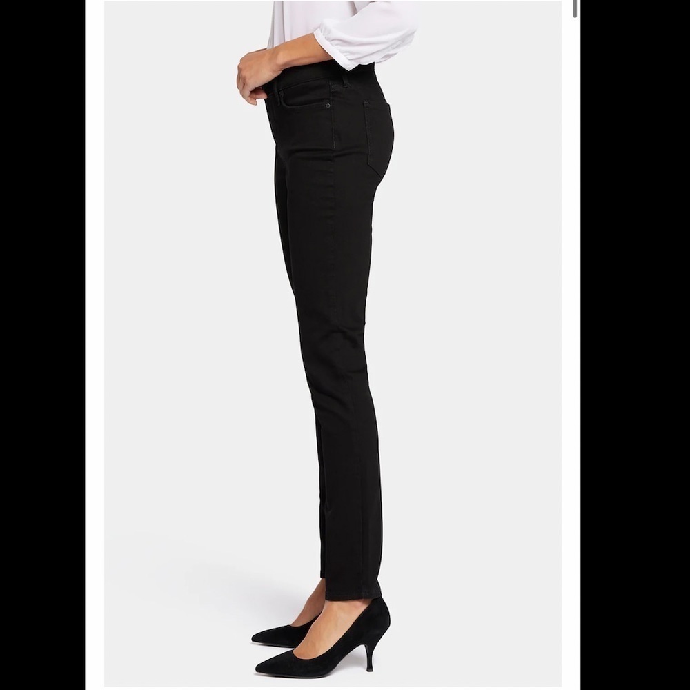 NYDJ Alina Black Jean Legging Size 2 Petite - Picture 3 of 13